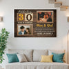 Personalized 30th Wedding Anniversary Canvas - Custom Wall Art Celebrating 30 Years of Marriage