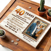 Personalized 40 Years Together Canvas - Custom Anniversary Couple Wall Art