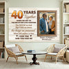 Personalized 40 Years Together Canvas - Custom Anniversary Couple Wall Art