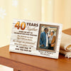 Personalized 40 Years Together Canvas - Custom Anniversary Couple Wall Art