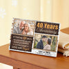 Personalized 40th Anniversary Canvas - Custom Couple Wall Art Gift Unique 40 Years Together Decor