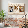 Personalized 50th Anniversary Canvas - Celebrating 50 Years of Marriage with Custom Photo Wall Art