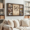 Personalized 50th Anniversary Canvas - Celebrating 50 Years Of Marriage Custom Photo Wall Art