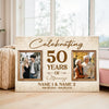Personalized 50th Anniversary Canvas - Celebrating 50 Years of Marriage with Custom Photo Wall Art