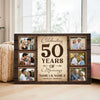 Personalized 50th Anniversary Canvas - Celebrating 50 Years Of Marriage Custom Photo Wall Art