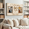 Personalized 50th Anniversary Canvas - Celebrating 50 Years of Marriage with Custom Photo Wall Art