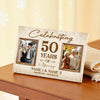 Personalized 50th Anniversary Canvas - Celebrating 50 Years of Marriage with Custom Photo Wall Art