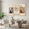 Personalized 50th Anniversary Canvas - Celebrating 50 Years of Marriage with Custom Photo Wall Art
