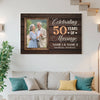 Personalized 50th Anniversary Canvas - Celebrating 50 Years Together with Custom Photo Wall Art