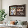 Personalized 50th Anniversary Canvas - Celebrating 50 Years Together with Custom Photo Wall Art