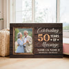 Personalized 50th Anniversary Canvas - Celebrating 50 Years Together with Custom Photo Wall Art