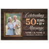 Personalized 50th Anniversary Canvas - Celebrating 50 Years Together with Custom Photo Wall Art