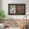 Personalized 50th Anniversary Canvas - Celebrating 50 Years Together with Custom Photo Wall Art