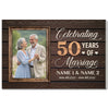 Personalized 50th Anniversary Canvas - Celebrating 50 Years Together with Custom Photo Wall Art - 12x9