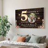 Personalized 50th Anniversary Canvas - Custom Photo Couple Wall Art