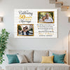 Personalized 50th Anniversary Canvas - Custom Wall Art to Celebrate 50 Years of Marriage