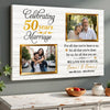 Personalized 50th Anniversary Canvas - Custom Wall Art to Celebrate 50 Years of Marriage