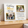 Personalized 50th Anniversary Canvas - Custom Wall Art to Celebrate 50 Years of Marriage