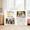 Personalized 50th Anniversary Canvas - Custom Wall Art to Celebrate 50 Years of Marriage