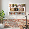 Personalized 60th Birthday Canvas Custom Photo Print Happy 60 Years Wall Art Gift for Dad or Grandpa