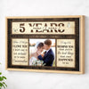 Personalized Anniversary When I Tell You Love Canvas Wall Art With Custom Years Upload Photo Romantic Couple Decor