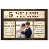 Personalized Anniversary When I Tell You Love Canvas Wall Art With Custom Years Upload Photo Romantic Couple Decor