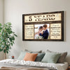 Personalized Anniversary When I Tell You Love Canvas Wall Art With Custom Years Upload Photo Romantic Couple Decor