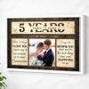 Personalized Anniversary When I Tell You Love Canvas Wall Art With Custom Years Upload Photo Romantic Couple Decor