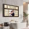 Personalized Anniversary When I Tell You Love Canvas Wall Art With Custom Years Upload Photo Romantic Couple Decor