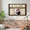 Personalized Anniversary When I Tell You Love Canvas Wall Art With Custom Years Upload Photo Romantic Couple Decor