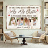 Personalized Aunt Canvas Wall Art Custom Photo The Only Thing Better Than Having You As My Sister Mother’s Day