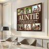 Personalized Auntie Canvas Prints - Gift for - She Loves Like A Mom Custom Photo