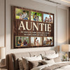 Personalized Auntie Canvas Prints - Gift for - She Loves Like A Mom Custom Photo