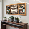 Personalized Barber Dad Canvas Custom Photo Wall Art Some People Call Me The Most Important