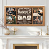 Personalized Barber Dad Canvas Custom Photo Wall Art Some People Call Me The Most Important