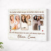 Personalized BFF Canvas Custom Photo Best Friend Wall Art Cute Gift for Besties on Birthday - No Frame / 14x11