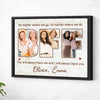 Personalized BFF Canvas Custom Photo Best Friend Wall Art Cute Gift for Besties on Birthday - Black Frame / 14x11