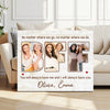 Personalized BFF Canvas Custom Photo Best Friend Wall Art Cute Gift for Besties on Birthday