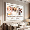 Personalized BFF Canvas Custom Photo Best Friend Wall Art Cute Gift for Besties on Birthday
