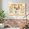 Personalized Bonus Mom Canvas Wall Art With Loving Message Custom Photo Gift For From Daughter Mother’s Day