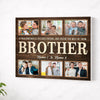 Personalized Brother Canvas Custom Photo Gift for Big from Younger Birthday or Christmas - No Frame / 14x11
