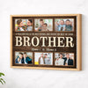 Personalized Brother Canvas Custom Photo Gift for Big from Younger Birthday or Christmas - Natural Frame / 14x11