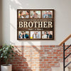 Personalized Brother Canvas Custom Photo Gift for Big from Younger Birthday or Christmas