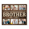 Personalized Brother Canvas Custom Photo Gift for Big from Younger Birthday or Christmas - 14x11