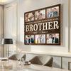 Personalized Brother Canvas Custom Photo Gift for Big from Younger Birthday or Christmas