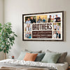 Personalized Brother Canvas Prints - Gift - Custom Photo Brothers Forever Keepsake
