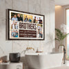 Personalized Brother Canvas Prints - Gift - Custom Photo Brothers Forever Keepsake