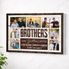 Personalized Brother Canvas Prints - Gift - Custom Photo Brothers Forever Keepsake - No Frame / 12x9