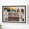 Personalized Brothers Canvas Wall Art Custom Photo Print Inspirational Make the Good Times Better Decor - White Frame