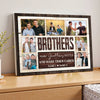 Personalized Brothers Canvas Wall Art Custom Photo Print Inspirational Make the Good Times Better Decor